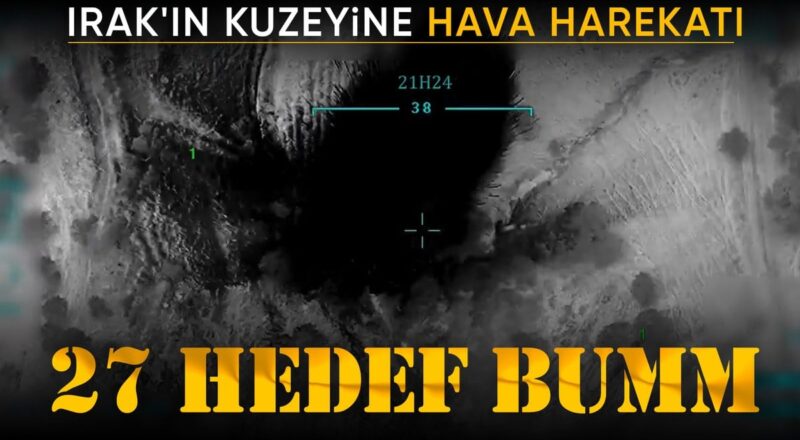 1710881961 Irakin kuzeyine hava harekati 27 teror hedefi vuruldu