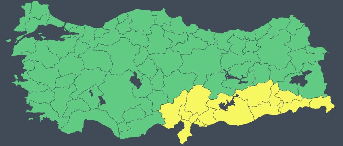 1712706371 614 Meteorolojiden bayramin ilk gunu icin 14 kente sari uyari