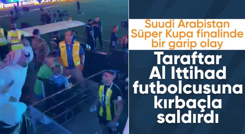 1712879457 Al Ittihad Super Kupayi kaybetti Futbolcuya taraftardan kirbacli saldiri