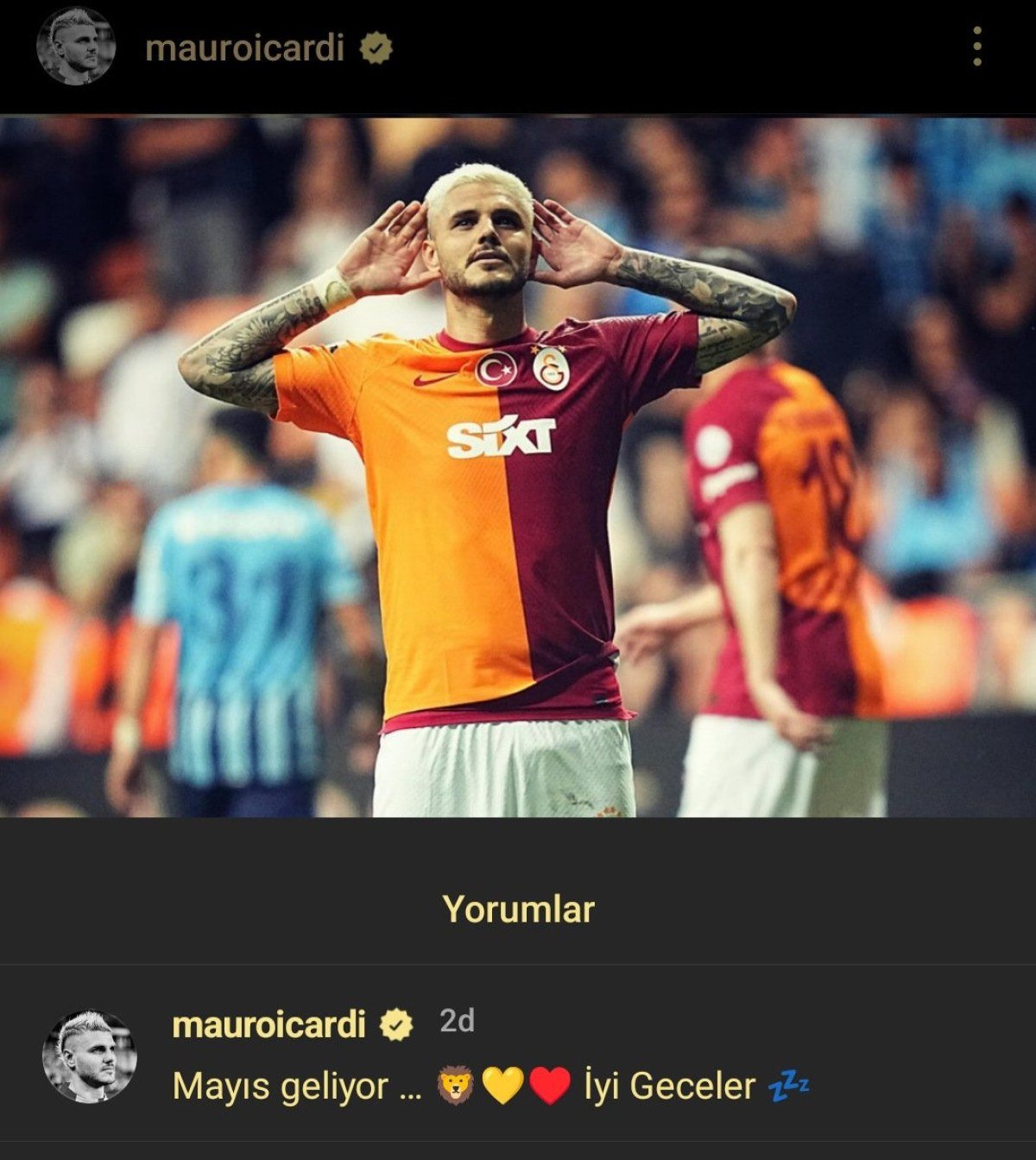 1714358752 559 Mauro Icardi krallikta zirveye yerlesti mac sonu mesaj gonderdi