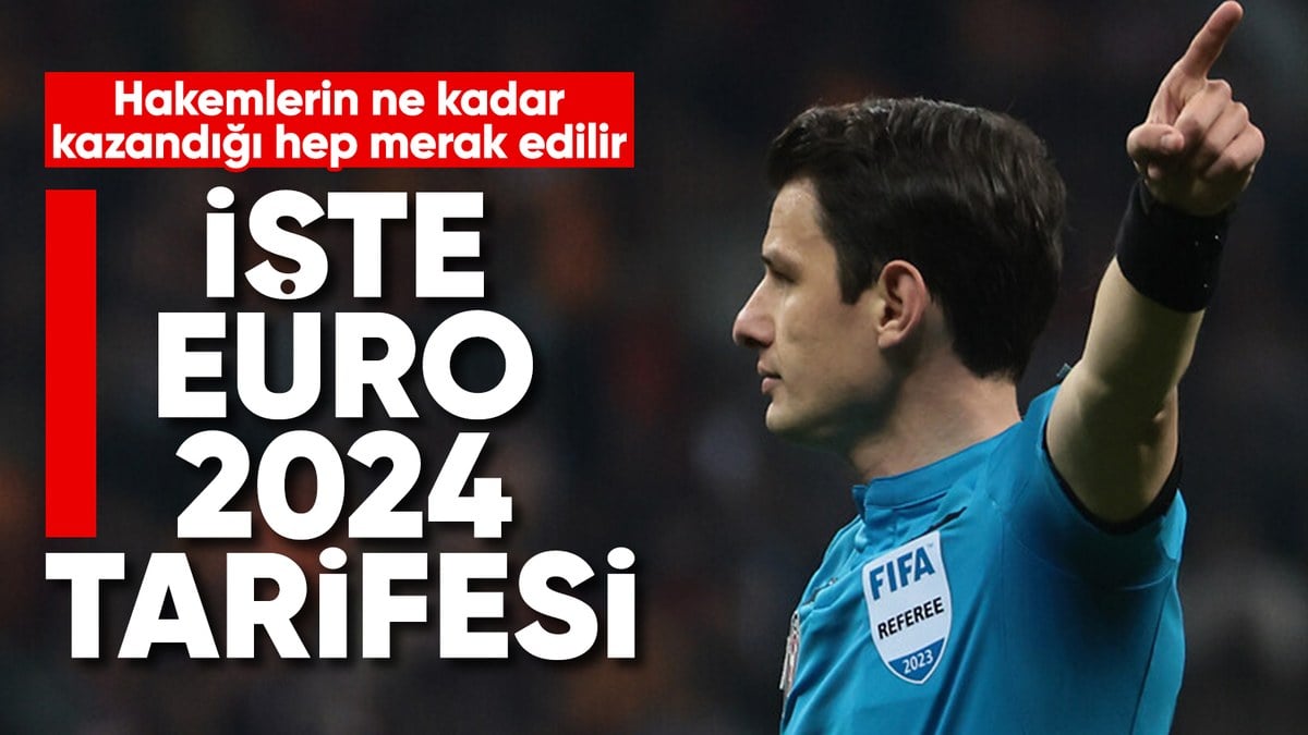 EURO 2024te duduk calacak hakemlerin kazanclari belli oldu