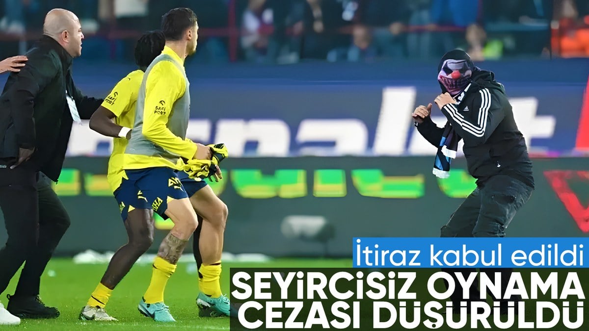 Trabzonsporun 6 maclik seyircisiz oynama cezasi 4 maca dusuruldu