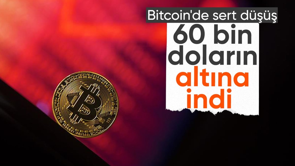 Bitcoinin fiyati 60 bin dolarin altina geriledi